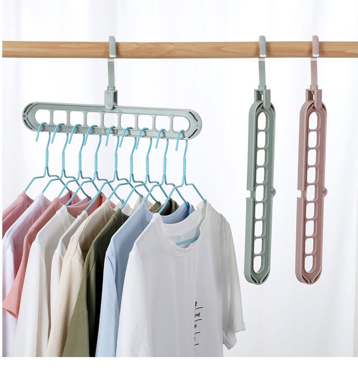 🧺 Percha Múltiple 9 en 1 Giratoria 360° – Organiza y Ahorra Espacio